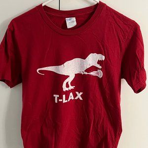 T Lax Lacrosse Tee Tshirt Youth Large Dinosaur T Rex